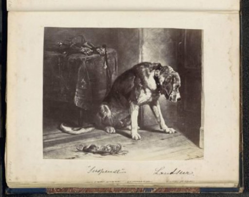 Photographic reproduction of a print after a painting by Edwin Henry Landseer