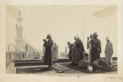 Photographic reproduction of the painting The Prayer by Jean-Léon Gérôme