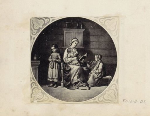 Photographic reproduction of (possibly) a print after a painting by Adolph Tidemand
