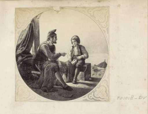 Photographic reproduction of (possibly) a print after a painting by Adolph Tidemand