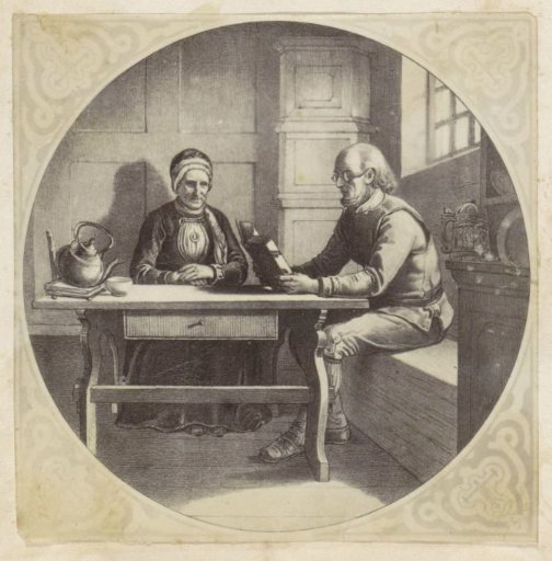 Photographic reproduction of (possibly) a print after a painting by Adolph Tidemand