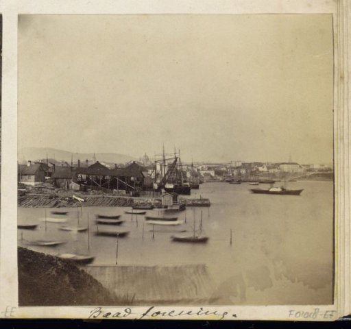 View of a harbour, presumably in Norway