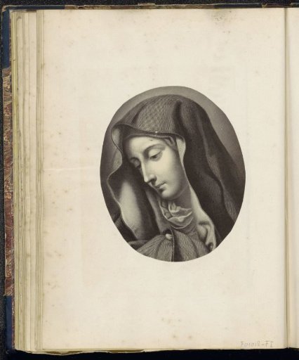 Photographic reproduction of a print depicting Mary Mother of Sorrows