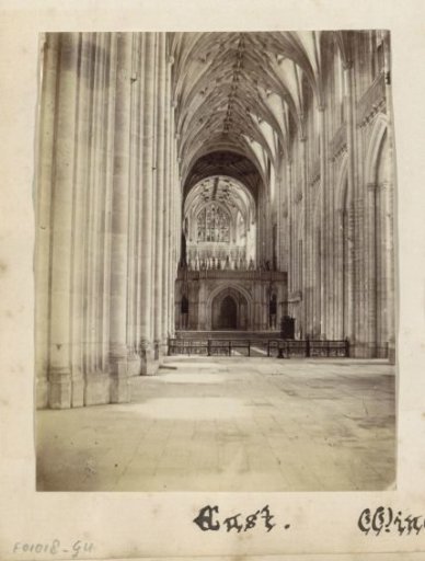 Nave of Winchester Cathedral seen towards the east