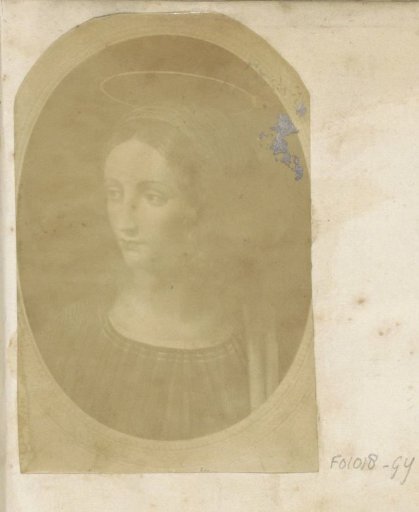 Photoreproduction of (probably) a painting with a female saint