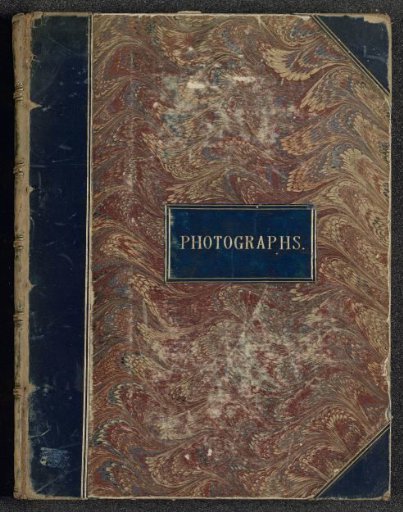 English family album with photographs of persons, travels, cricket and artworks
