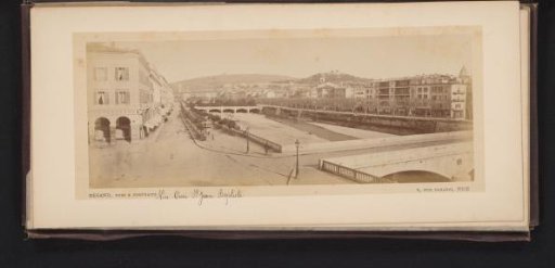 View of bridges and a stream