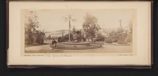 View of the Fontaine des Tritons in the Jardin Albert-Ier
