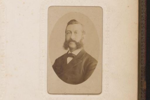 Portrait of a Man with a Mustache and Sideburns