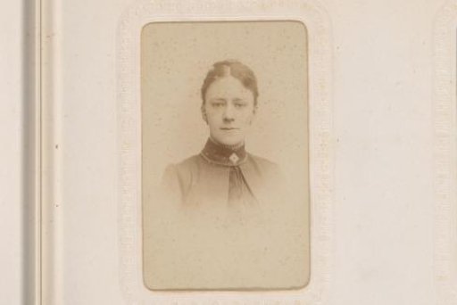 Portrait of a young woman with earrings