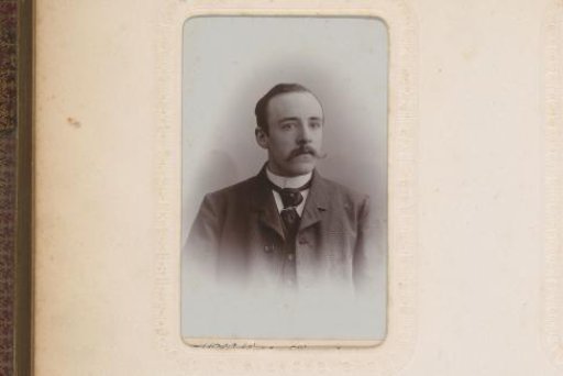 Portrait of a man with a mustache and a cravat
