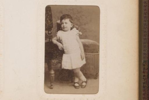 Portrait of a Girl Sitting on a Balustrade