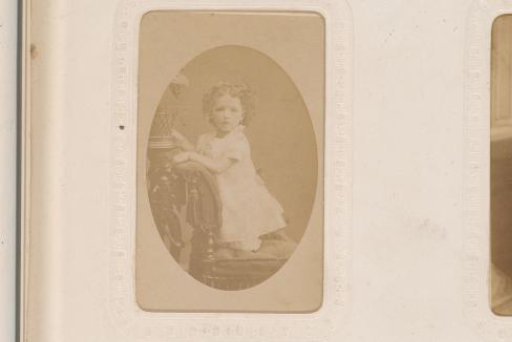 Portrait of a Girl Leaning on the Back of a Chair