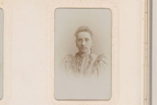 Portrait of a Woman in a High-Collared Dress