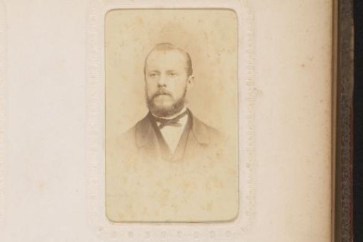 Portrait of a Man with a Mustache, Beard, and Bow Tie