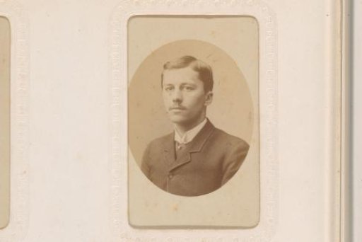 Portrait of a man with a moustache