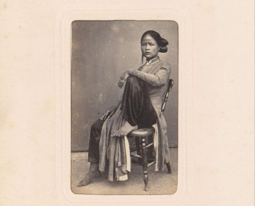 Portrait of a seated woman