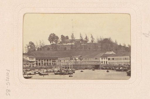 View of Fort Canning with the Singapore River