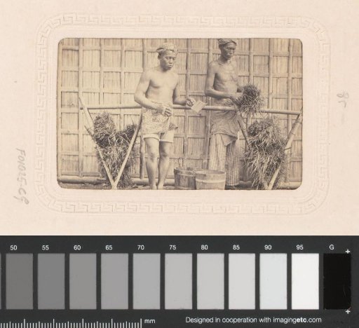 Two workers in Indonesia
