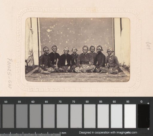 Group portrait of Indonesian men