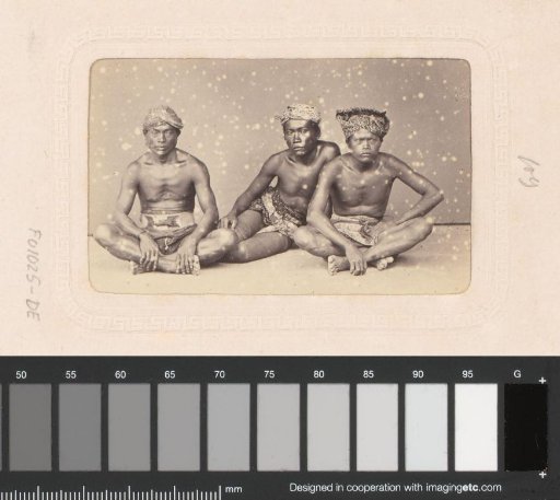 Portrait of three Indonesian men