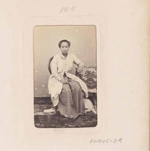 Portrait of a seated Indonesian woman