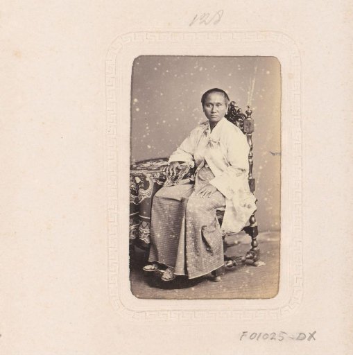 Portrait of a seated Indonesian woman