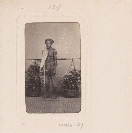 Portrait of an Indonesian plant carrier