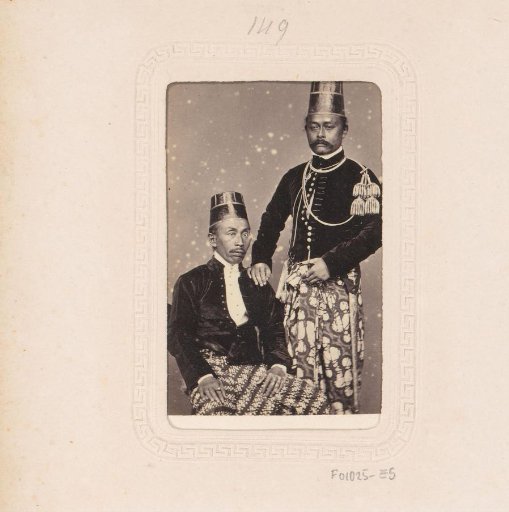 Portrait of two Indonesian men