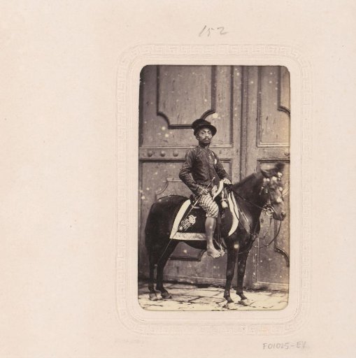Portrait of an Indonesian horseman