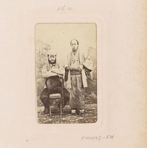 Portrait of a European and a Japanese man