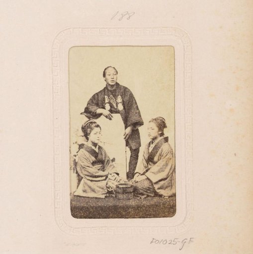 Japanese man with two women