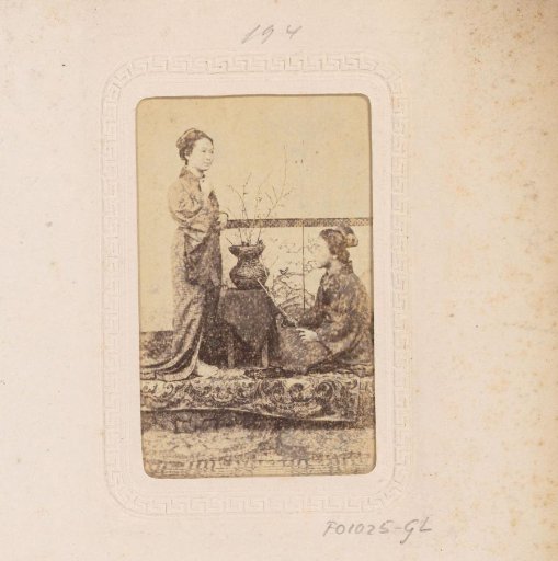 Portrait of two Japanese women