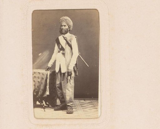 Portrait of a Bengali soldier in Singapore