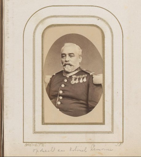 Portrait of a man in uniform with medals