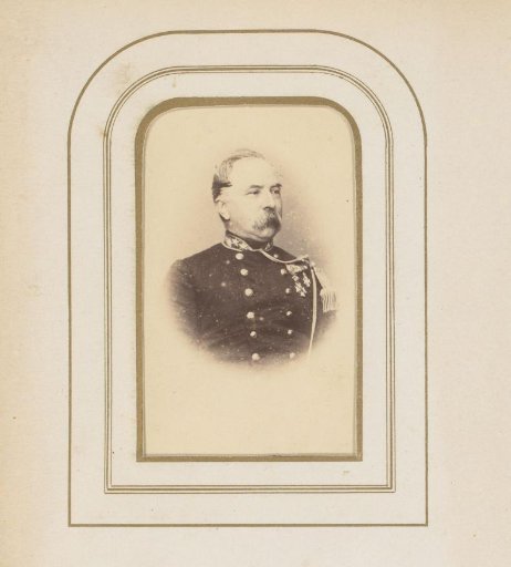 Portrait of a Man in Uniform with a Moustache
