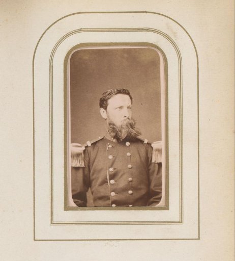Portrait of a bearded man in uniform