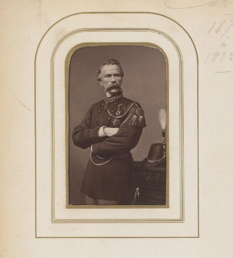 Portrait of a Man in Uniform with a Mustache, Possibly Alexandre Lemoine