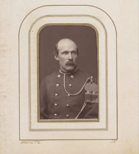 Portrait of a Man with a Mustache in Uniform