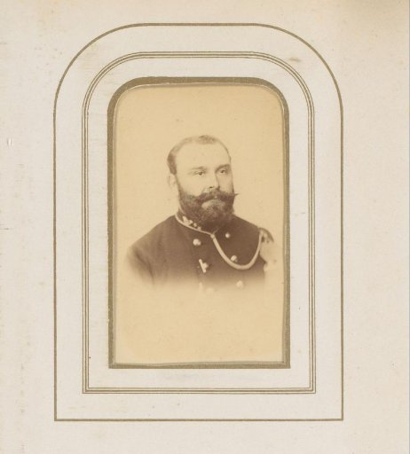 Portrait of a Man with a Beard in Uniform