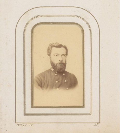 Portrait of a Man with a Beard in Uniform