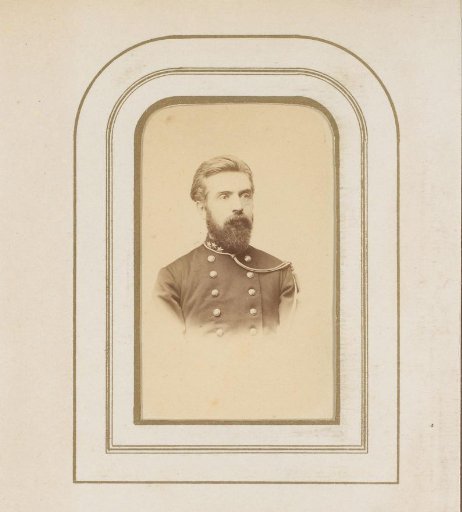 Portrait of a Man with a Beard in Uniform