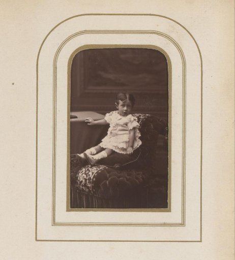 Portrait of a Girl Sitting on a Chair