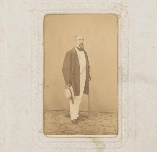 Portrait of a Man with Hat and Walking Stick