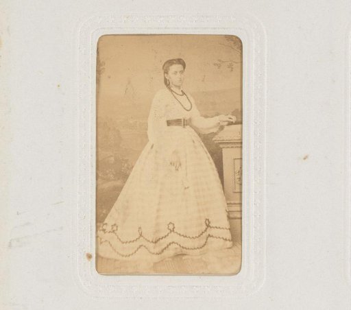 Portrait of a Woman with a Necklace and Fan