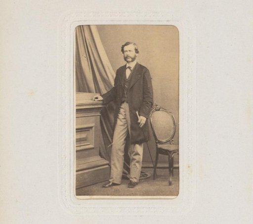 Portrait of a Man with a Beard and Walking Stick