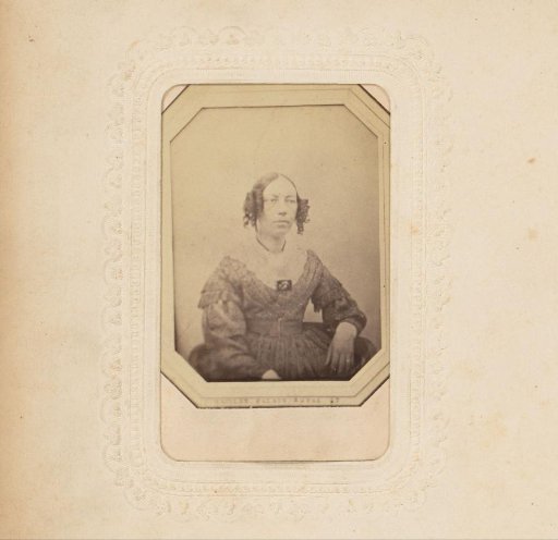 Portrait of a seated woman