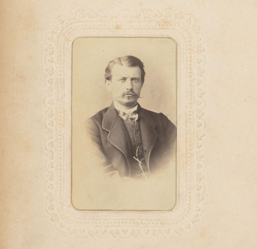 Portrait of a man with a mustache