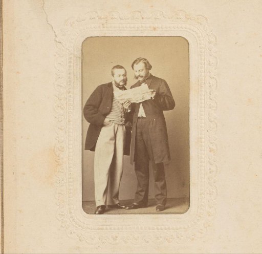Portrait of Two Men with a Pamphlet