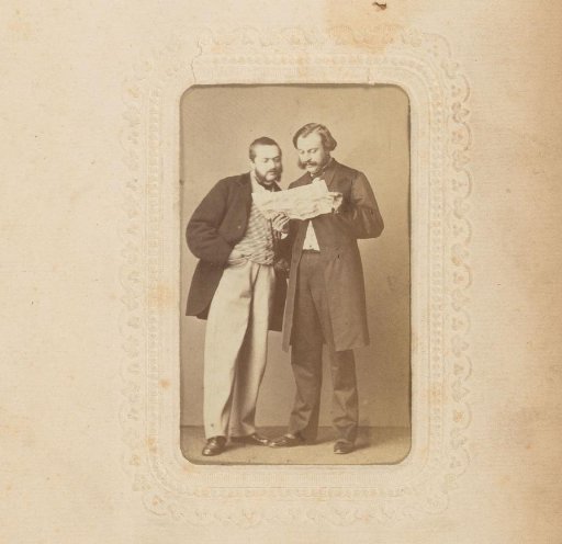 Portrait of Two Men with a Pamphlet